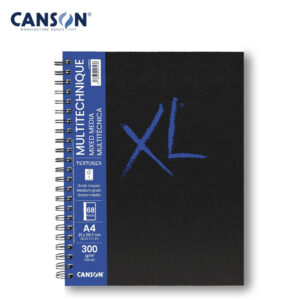 Canson XL Mixed Media Sketch Book A4 – 300 GSM Medium Grain Spiral Bound Artist Pad