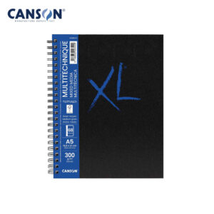 Canson XL Mixed Media Sketch Book A5 – 300 GSM Medium Grain Spiral Bound Artist Pad