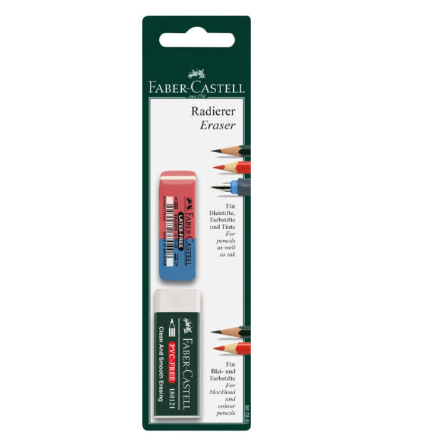 Faber-Castell 188296 Dual Pack Eraser