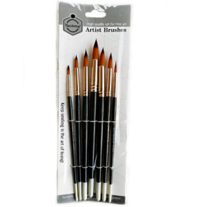 Keep Smiling Artist Round Brush Set 6133R – 7 Pcs
