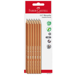 Faber-Castell 1117 Graphite Pencil HB – Blister Pack of 12 with Eco-Friendly Coating